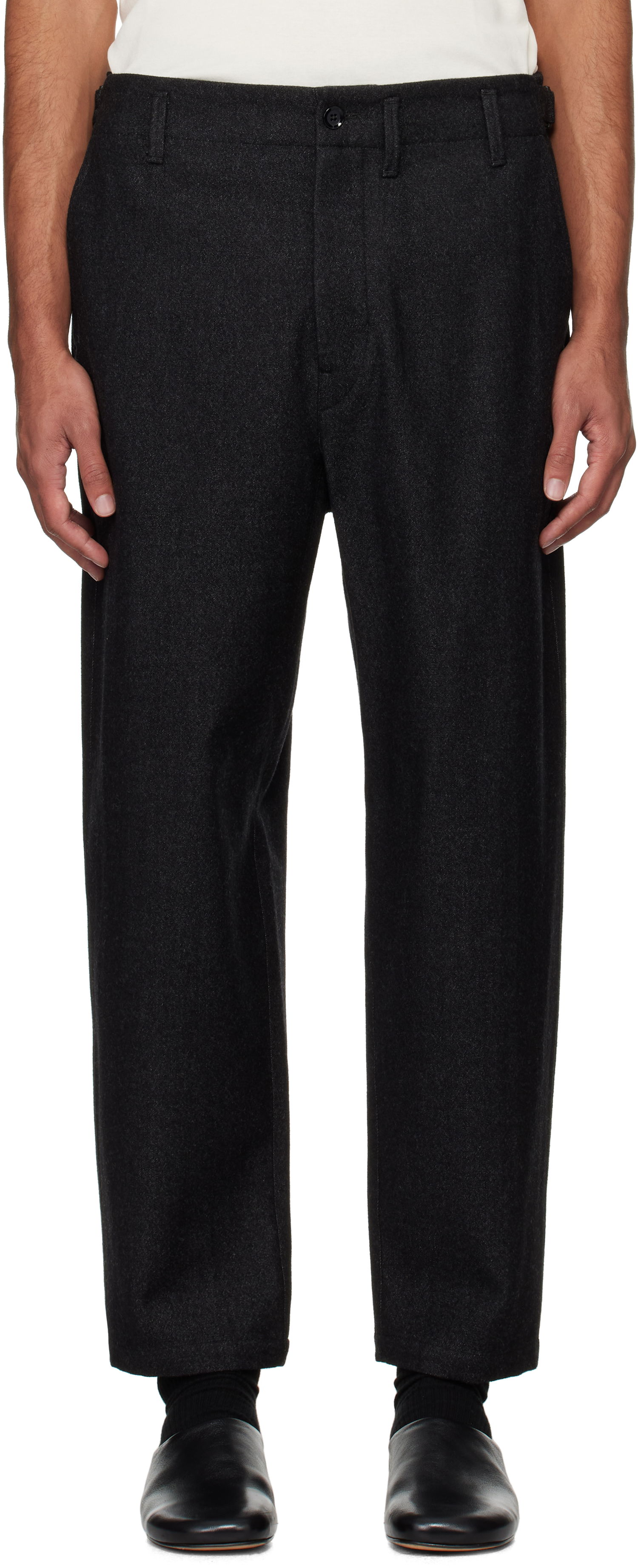 Панталони LEMAIRE Carrot Fit Wool Trousers Черно | PA1129 LF1319, 0