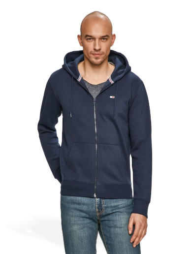 Суитчър Tommy Hilfiger Jeans Full-Zip Hoodie Тъмно синьо | DM0DM09592