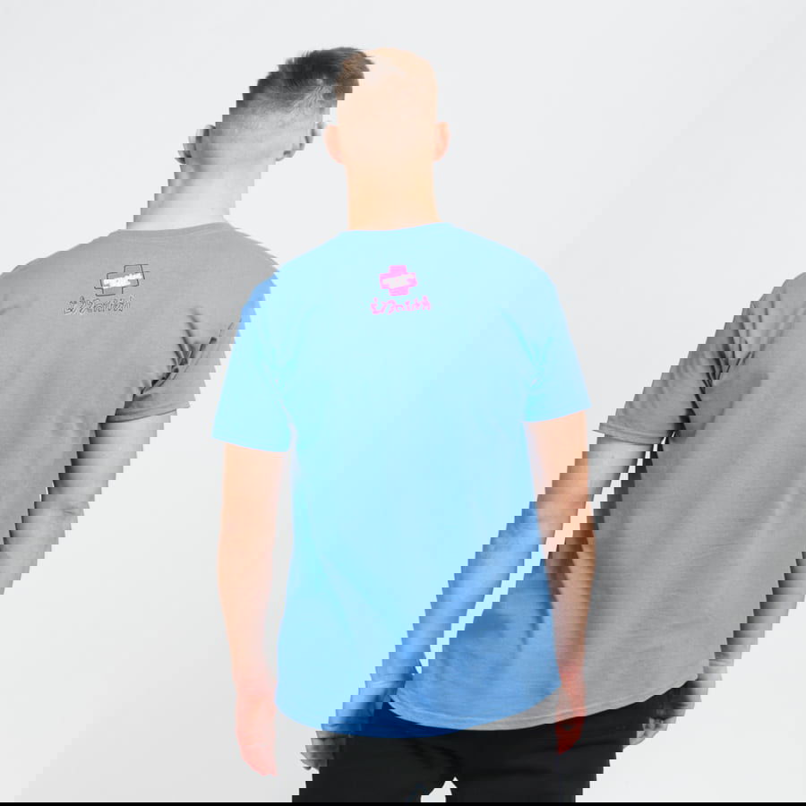 Тениска Pink Dolphin Double Dolphin Tee Синьо | 78281, 1