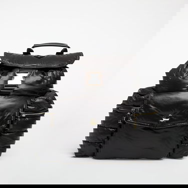 Раница GUESS Nylon Padded Flap Backpack with Gold Hardware Черно | V5BZ13WF820-JBLK, 0