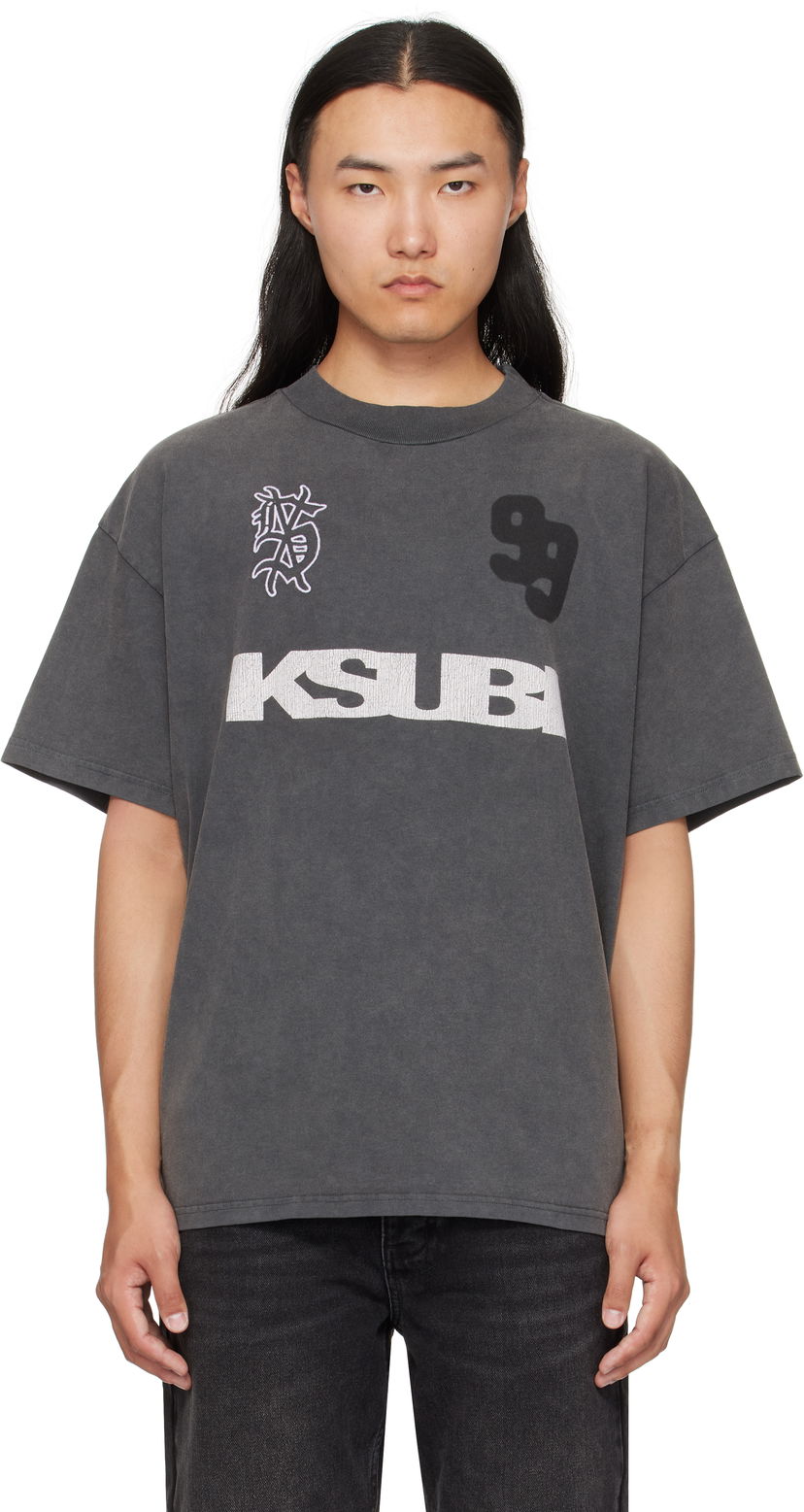 Тениска Ksubi Ksubi Rugged Ekcess T-Shirt Сиво | MFA25TE011