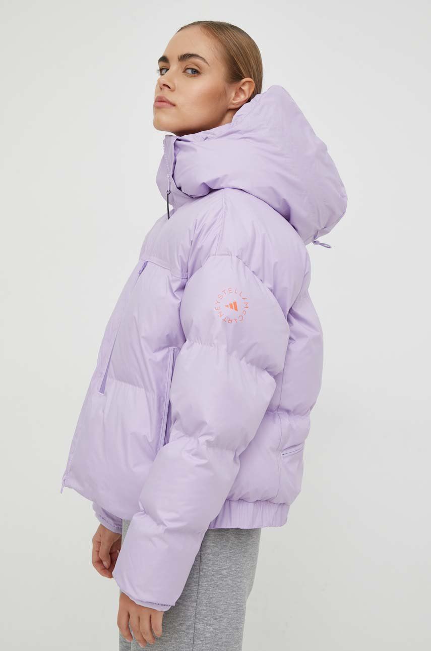 Пухо яке adidas Performance Jacket by Stella McCartney Лилаво | HI6078, 0