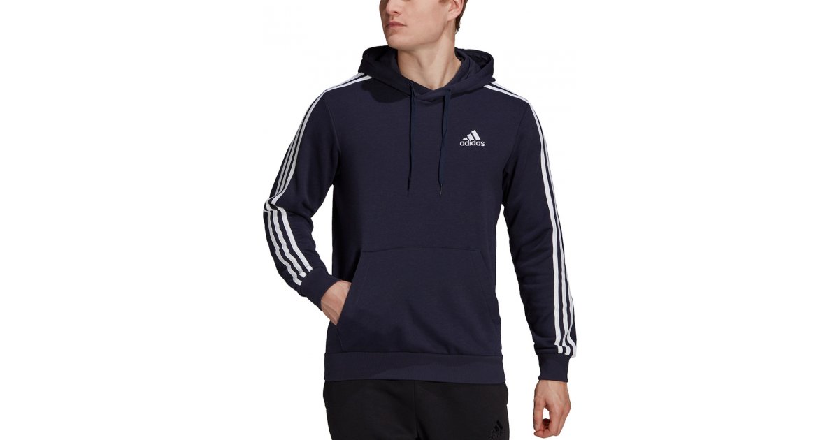 Суитчър adidas Originals 3-Stripes Pullover Hoodie Черно | gk9081, 1