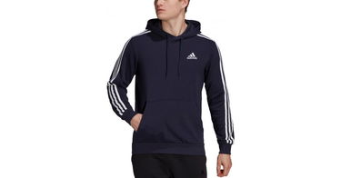 Суитчър adidas Originals 3-Stripes Pullover Hoodie Черно | gk9081, 1