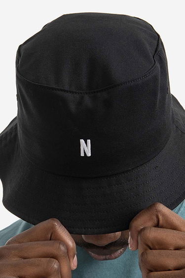 Шапка NORSE PROJECTS Twill Bucket Черно | N80-0101-9999, 3