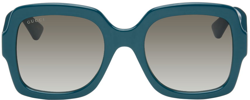 Слънчеви очила Gucci Oversized Square Синьо | GG1337S, 0