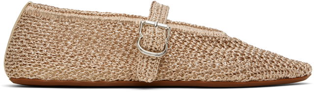 ALAÏA Open Knit Ballerina Flats