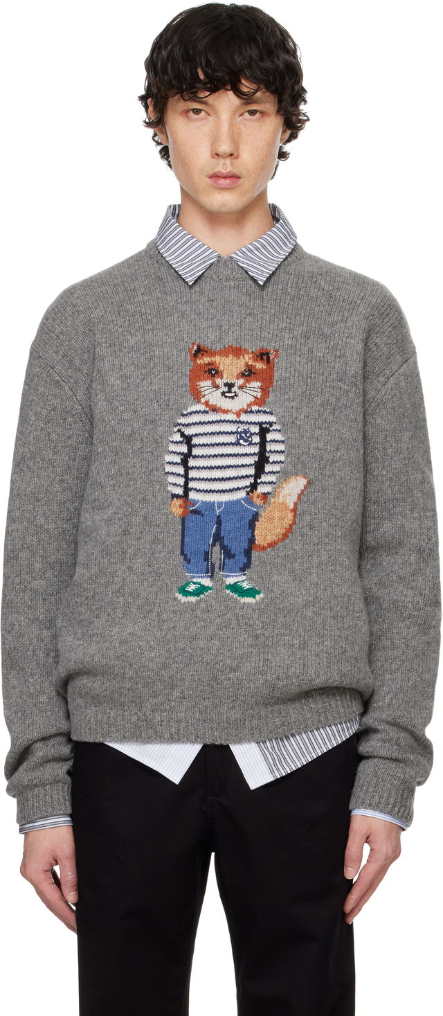 Dressed Fox Intarsia Sweater