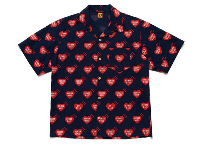 Риза Human Made Heart Print Aloha Shirt Синьо | HM23SH012