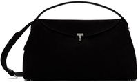TOTEME T-Lock Top Handle Suede Shoulder Bag