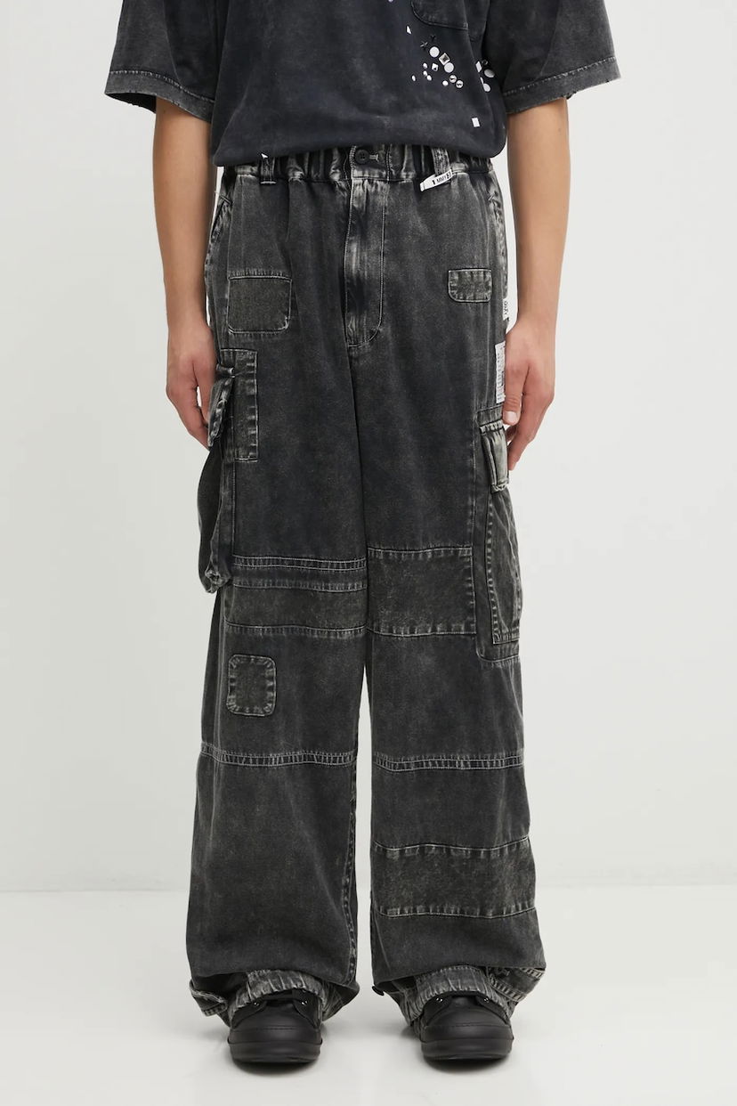 Карго панталони Maison MIHARA YASUHIRO Maison MIHARA YASUHIRO REPAIR Patchwork Cargo Pants Черно | J15PT173