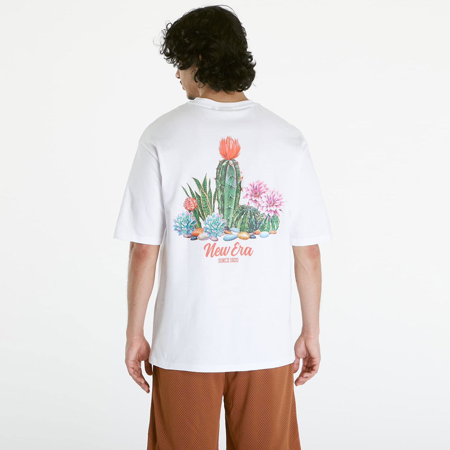 Тениска New Era Cactus Graphic OS Tee UNISEX White/ Lvr Бяло | 60435398, 1