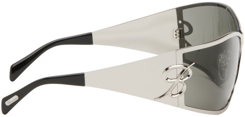 Слънчеви очила Blumarine Metal Wraparound Sunglasses Сиво | P444W268A, 1