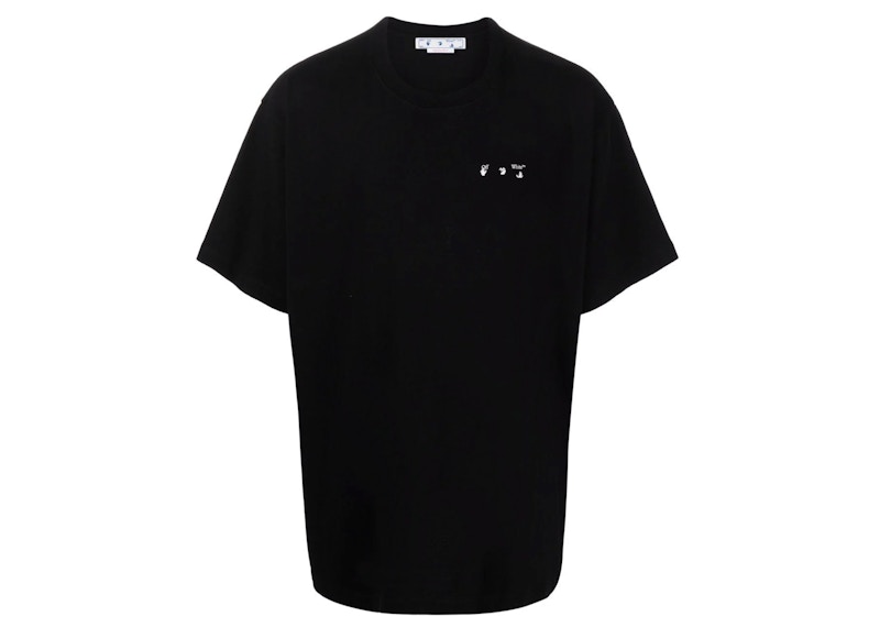 Тениска Off-White Caravaggio Back Print Oversized T-Shirt Black Черно | OMAA038C99JER0061001, 0