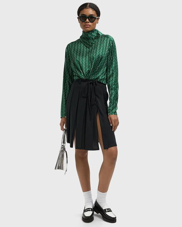 Пола Lacoste Pleated Mini Skirt with Tie Belt Черно | JF3644-GJP, 2