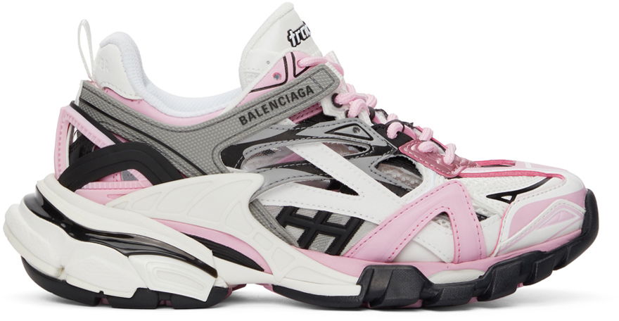 Кецове и обувки Balenciaga Track 2.0 Sneakers "Pink & Grey" Розово | 568615 W3AE2, 0