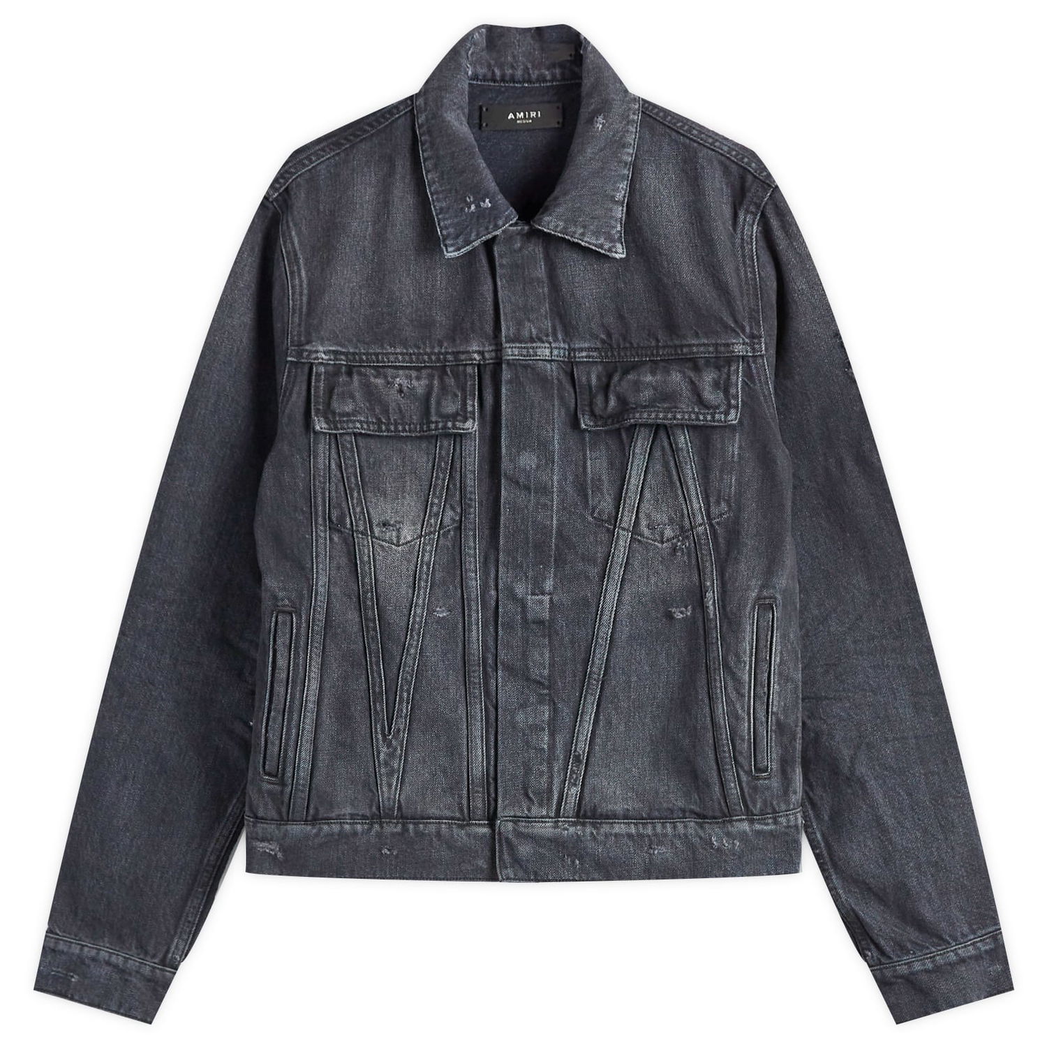 Яке AMIRI Vintage Trucker Jacket Черно | AMDNTR1009-097, 0