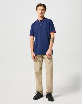 Поло тениска Wrangler Polo Shirt Тъмно синьо | 112350403:XXL, 0