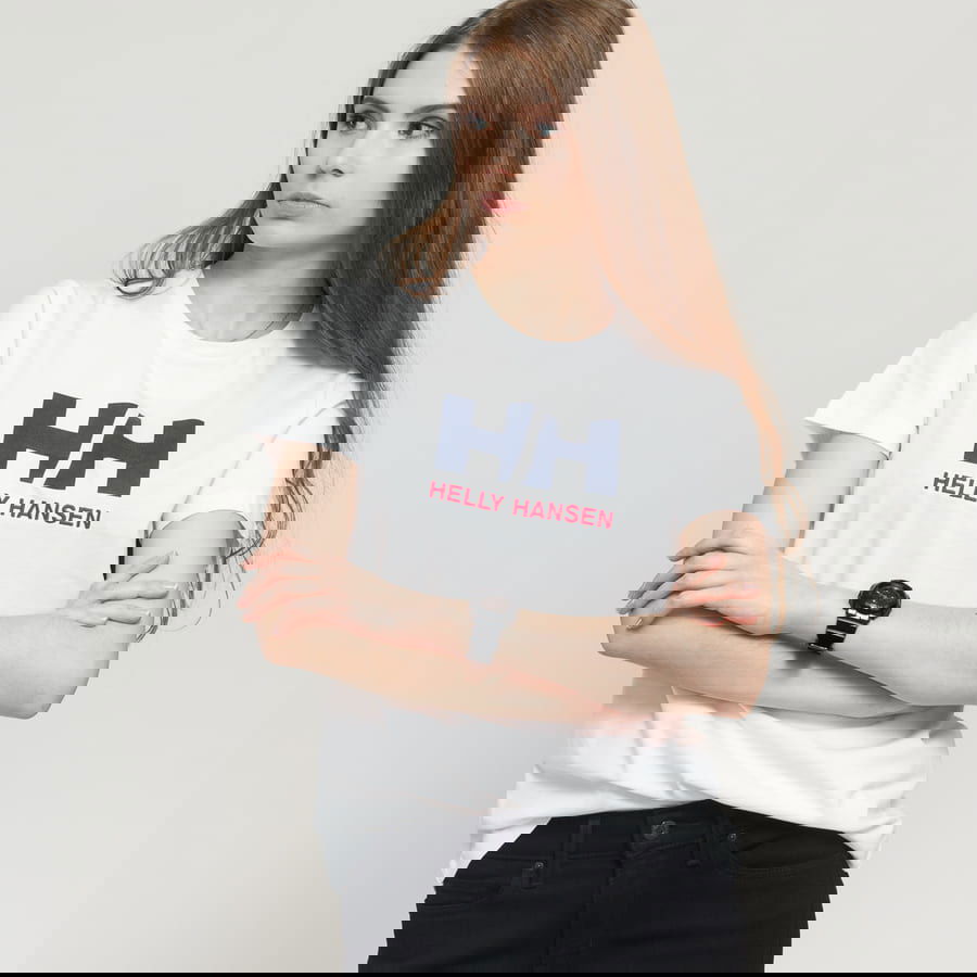 Тениска Helly Hansen Logo Tee Бяло | 34112 001, 0