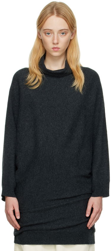 Пуловер TOTEME Draped Turtleneck Sweater Сиво | 224-5111-753, 0