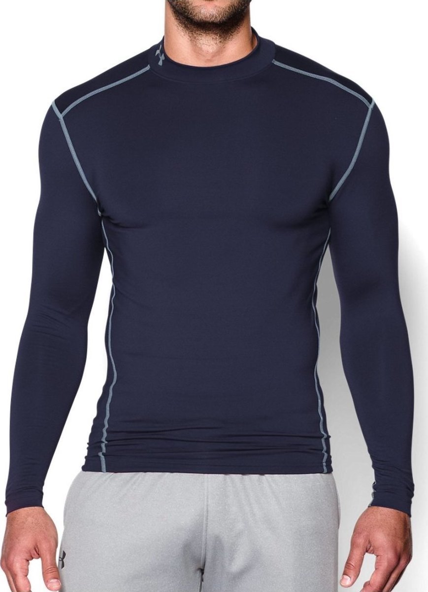 Тениска Under Armour Under Armour UA CG Armour Mock Long Sleeve Тъмно синьо | 1265648-410, 0