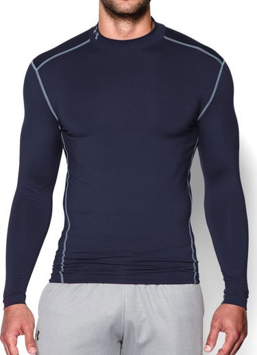 Тениска Under Armour Under Armour UA CG Armour Mock Long Sleeve Тъмно синьо | 1265648-410, 0