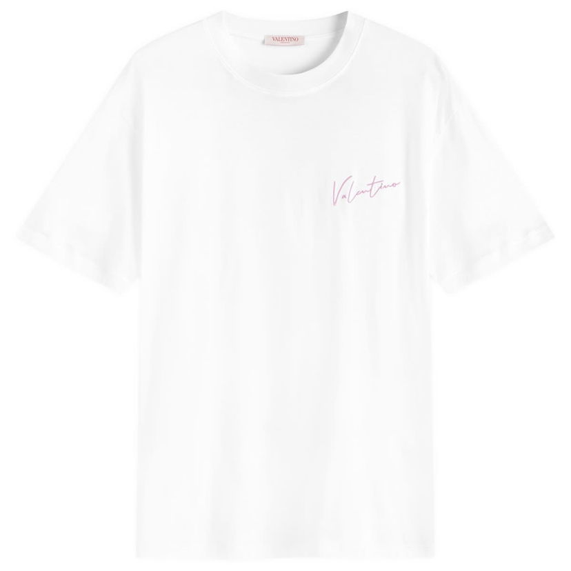 Тениска Valentino Logo T-Shirt Бяло | 5V0MG13AAE6-0BO