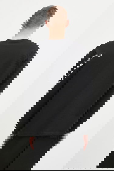 Тениска AAPE by A Bathing Ape AAPE Now Long Sleeve T-Shirt Черно | AAPLTM1607XXN, 2