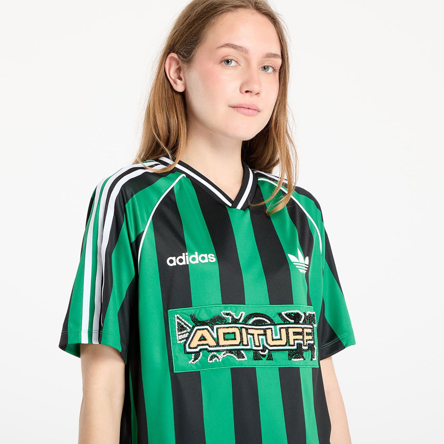 Фланелка adidas Originals Adidas Originals Beads Jersey Зелено | KD2273, 1