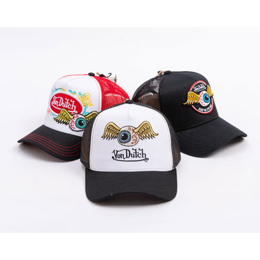 Шапка с козирка Von Dutch Von Dutch Trucker Eye Out Logo Cap Бяло | VD/0/CAS1/ART/WHI, 4