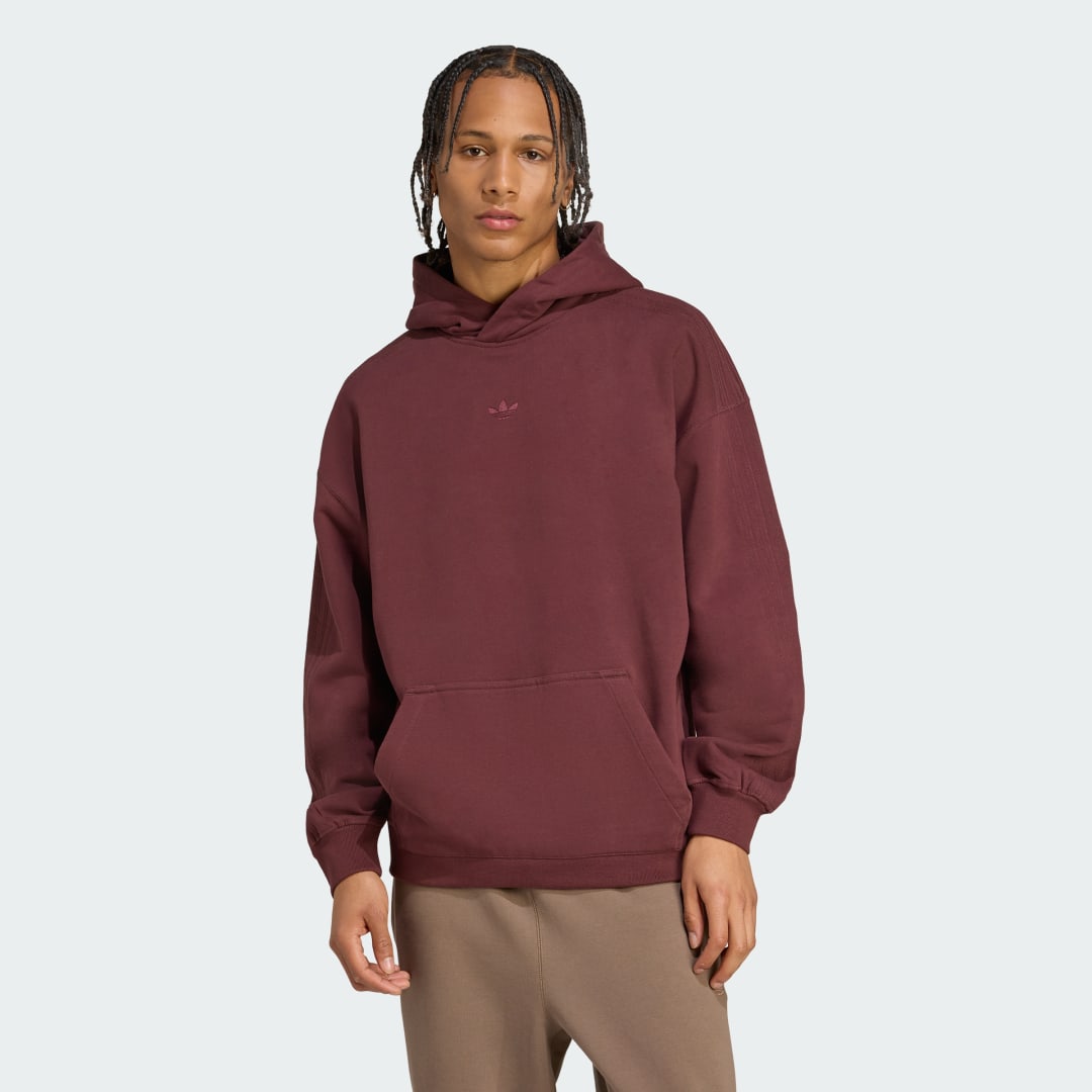 Суитчър adidas Performance Premium Essentials Hoodie Бургунди | JW1038, 0