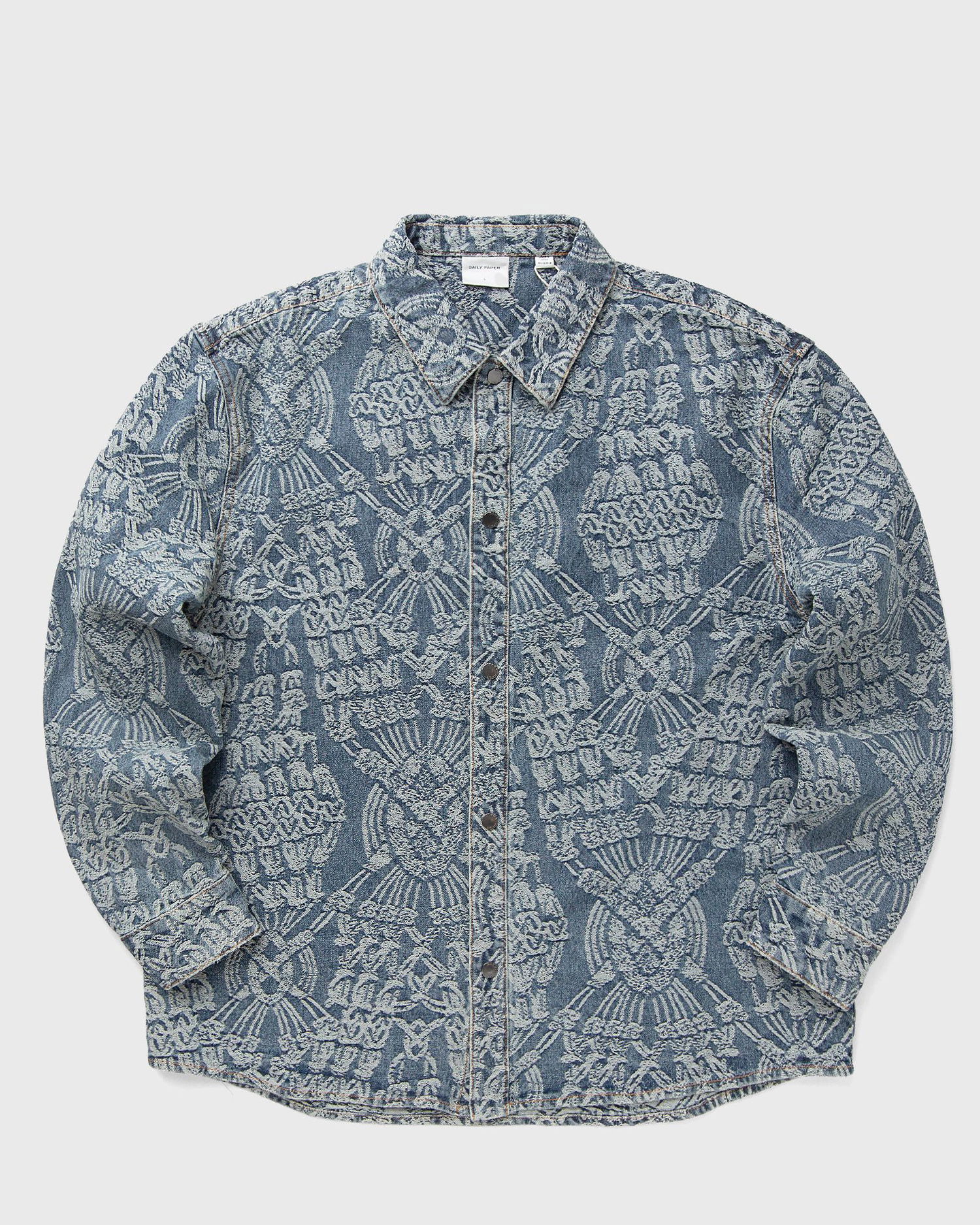 Риза DAILY PAPER Macrame Rahul Denim Shirt Синьо | 2513092, 0