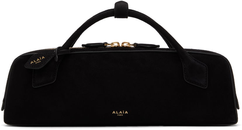 Дамска чанта Alaïa 'Le Teckel' Suede Top Handle Bag Черно | AA1S06026CA328