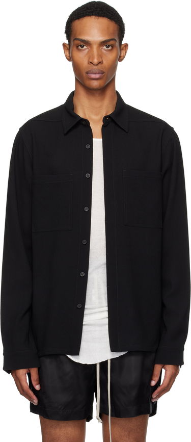 Риза Rick Owens Rick Owens Concordians Work Shirt Черно | RU02E1292 WA, 0