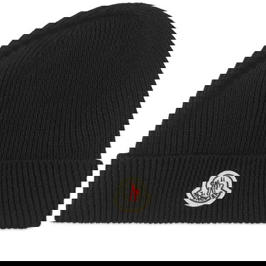 Шапка Moncler Logo Beanie Тъмно синьо | 3B705-A9342-00-742, 0