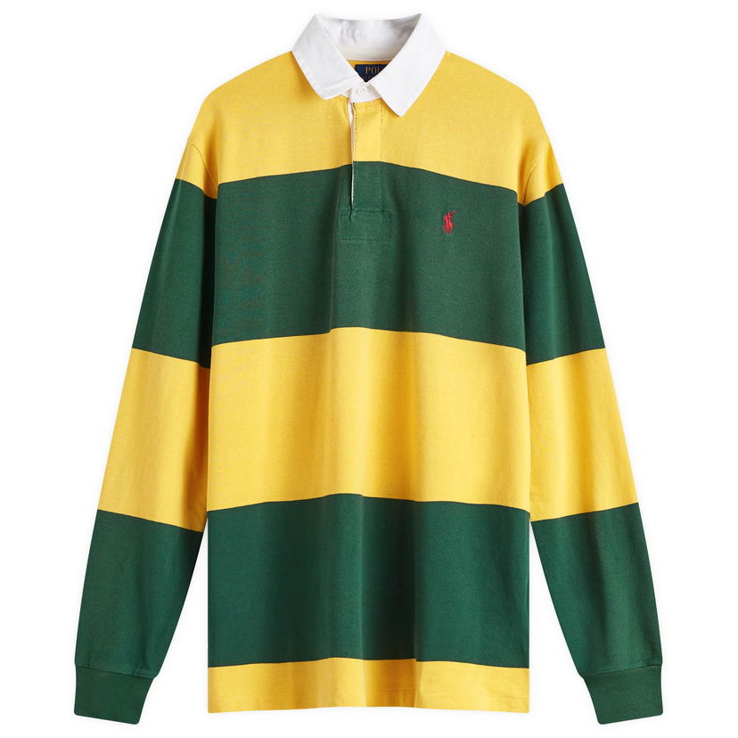 Поло тениска Polo by Ralph Lauren Long Sleeve Rugby Shirt Зелено | 710941594005