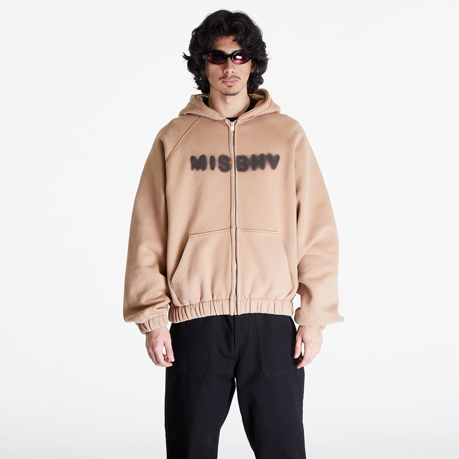 Суитчър MISBHV Community Zipped Hoodie Бежово | 240M223, 0