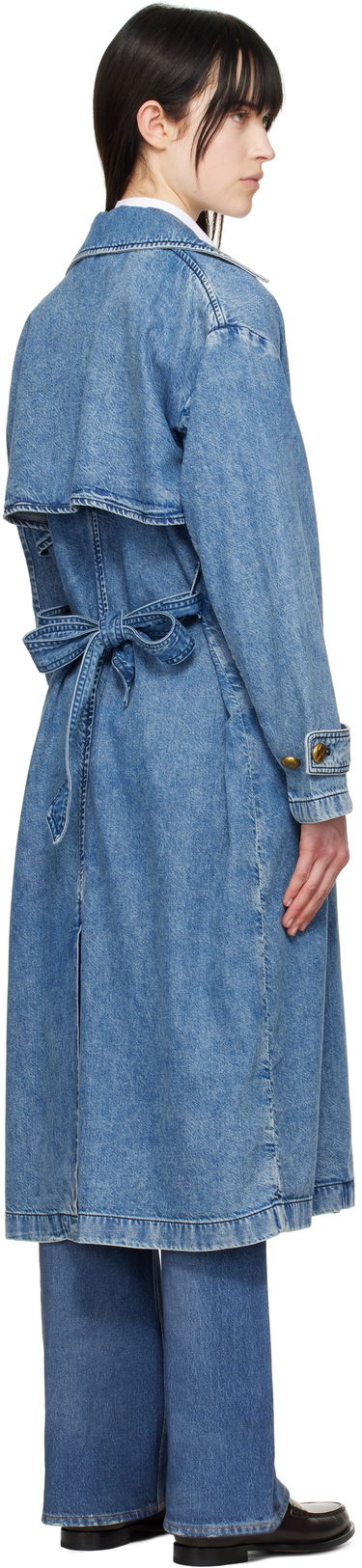Тренчкот rag & bone rag & bone Featherweight Alora Denim Trench Coat Синьо | WDD25S1498FWBE, 2