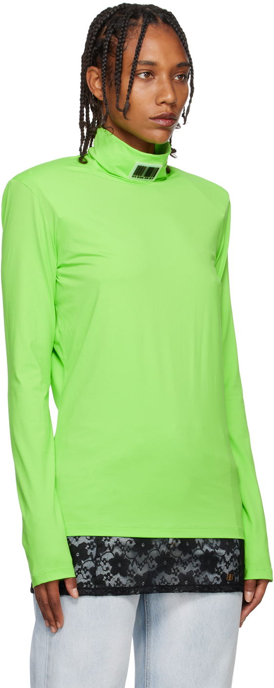Пуловер VETEMENTS Turtleneck Long Sleeve Top Зелено | VL14TO300E, 1