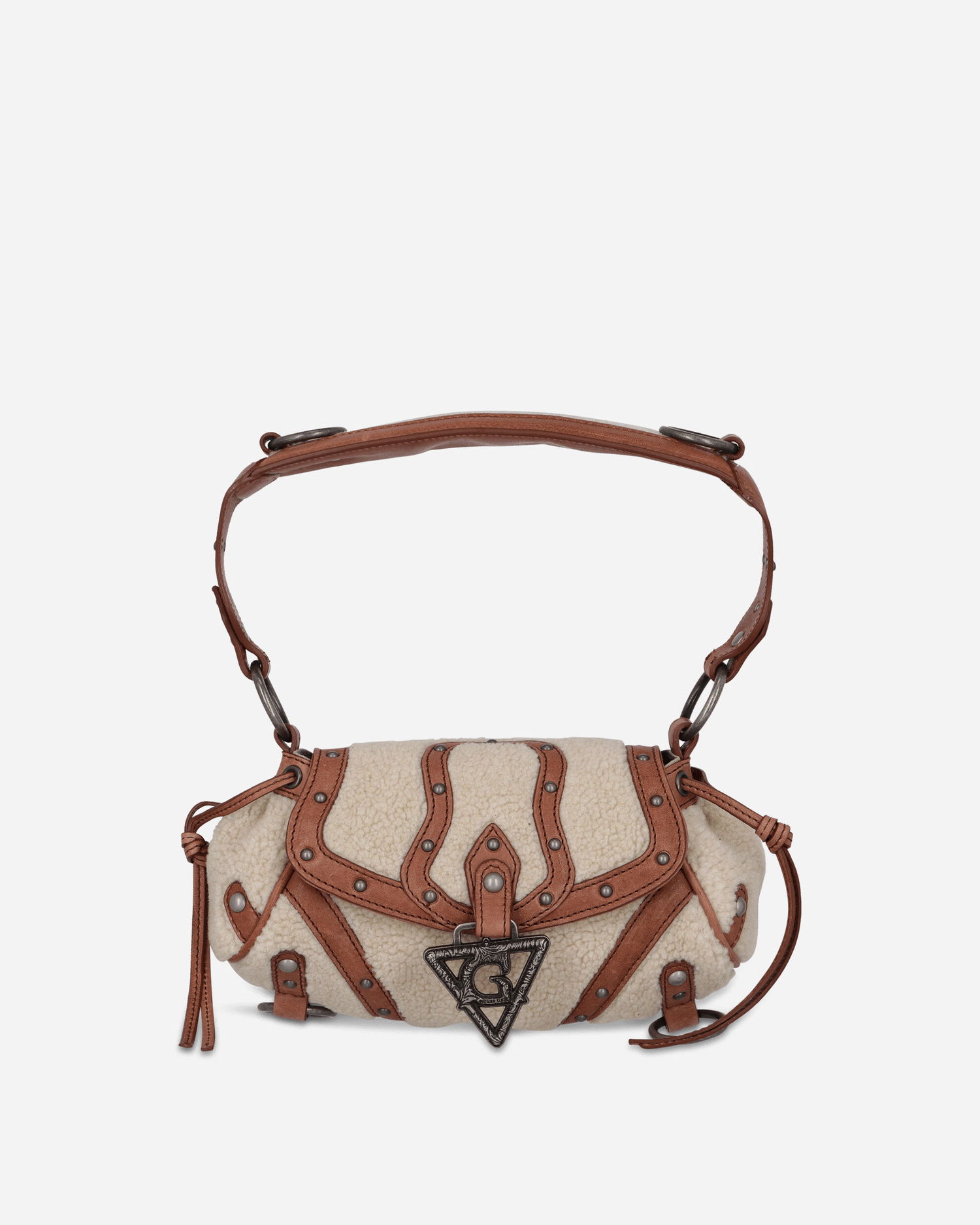 Дамска чанта GUESS Mini Claudia Fur Bag Бежово | W5BZ02W1790 F0C9, 0