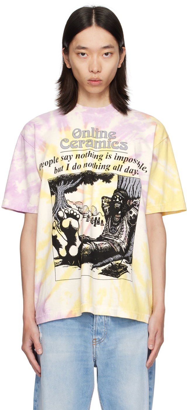 Purple & Yellow 'I Do Nothing All Day' T-Shirt