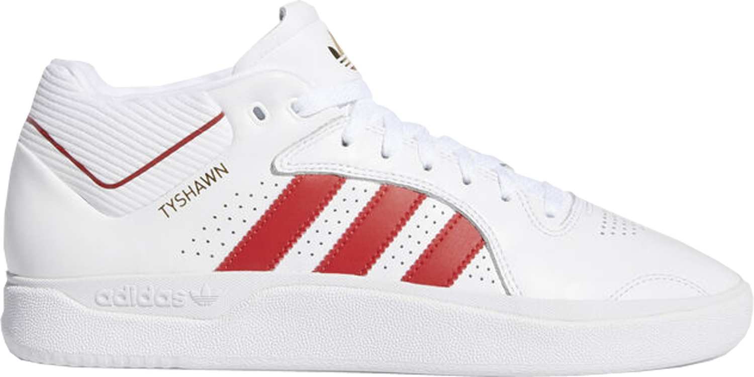 Кецове и обувки adidas Originals Tyshawn Cloud White Scarlet Бяло | EE6081, 0