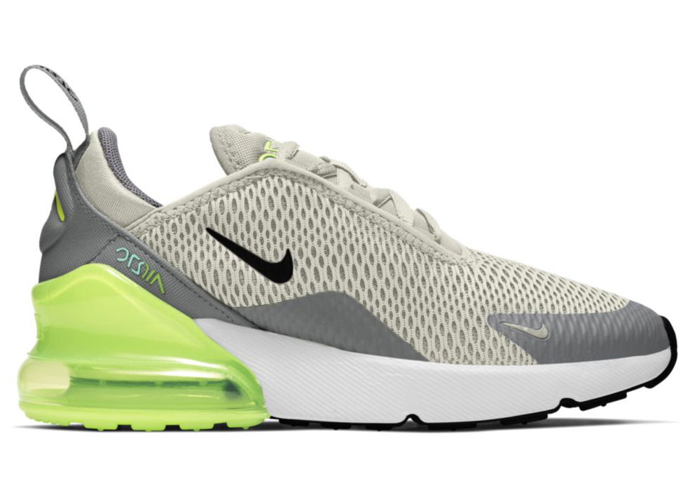 Кецове и обувки Nike Air Max 270 Light Bone Volt (PS) Сиво | AO2372-030, 0