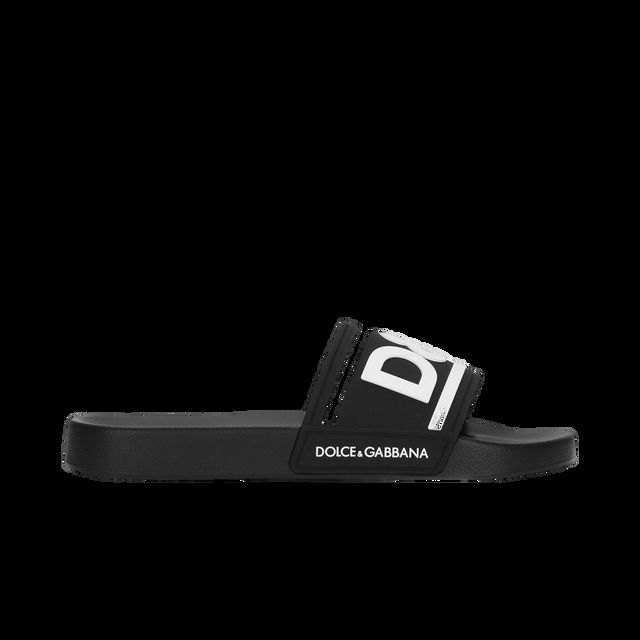 Beachwear Sliders DG Logo Black White