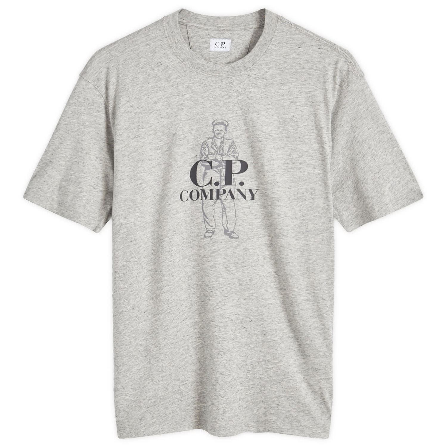 Тениска C.P. Company British Sailor T-Shirt Сиво | 17CMTS063A-005100W-M94, 0