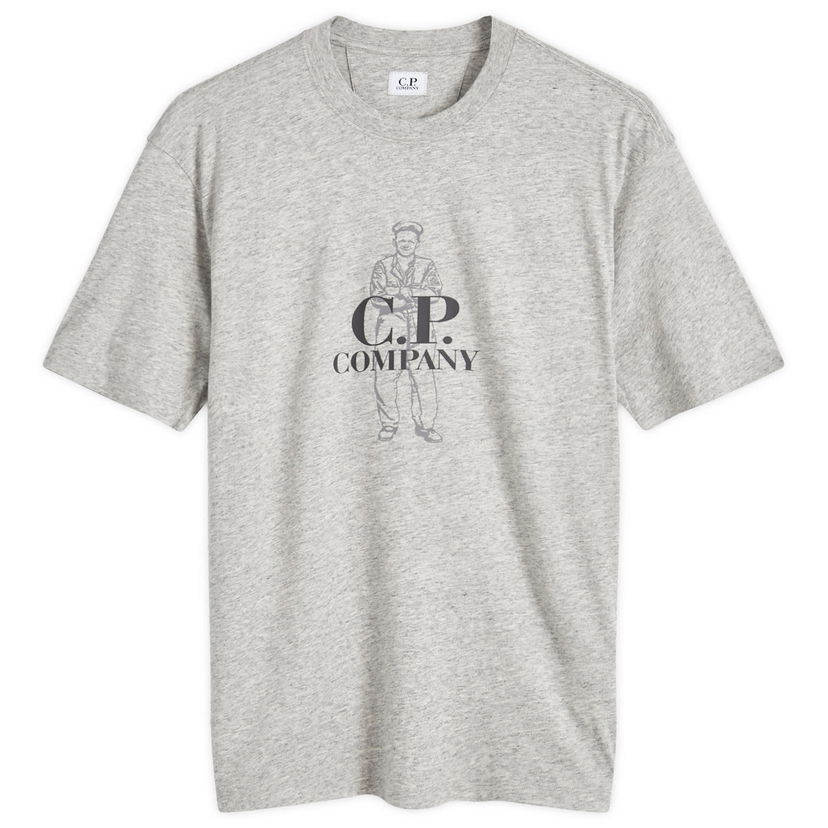 Тениска C.P. Company British Sailor T-Shirt Сиво | 17CMTS063A-005100W-M94