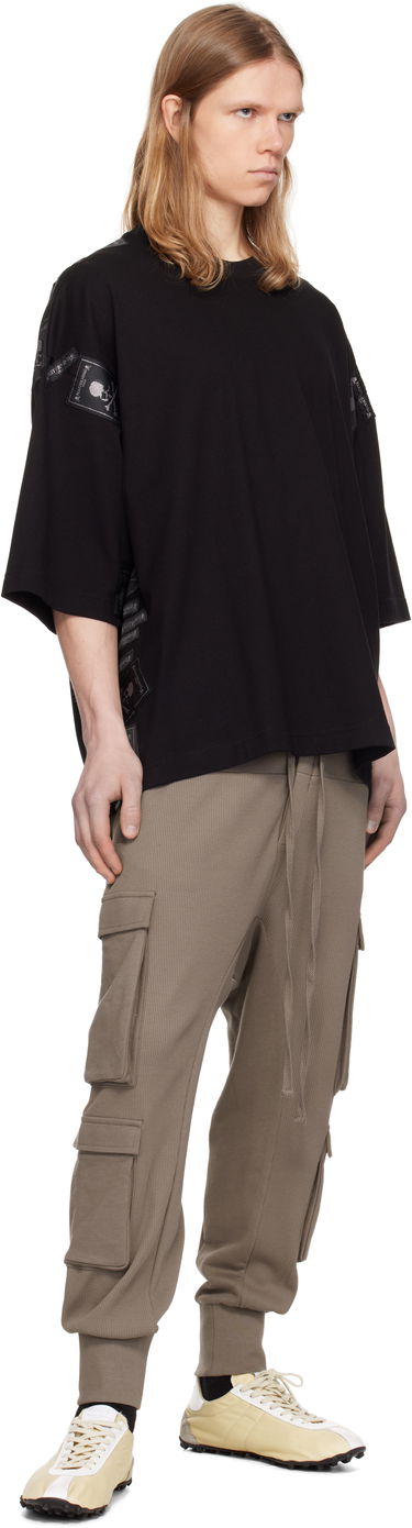 Тениска Mastermind WORLD Mastermind World Boxy Fit Label T-Shirt Черно | MW25S14-TS031-022, 3