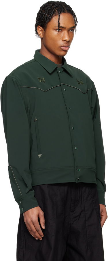 Яке Needles Needles Piping Cowboy Jacket Зелено | QV217, 1