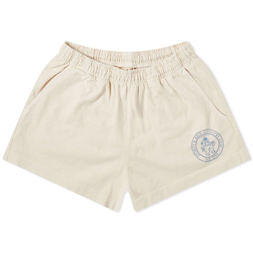 Къси панталони Sporty & Rich Lion Crest Disco Shorts Бежово | SH872CR