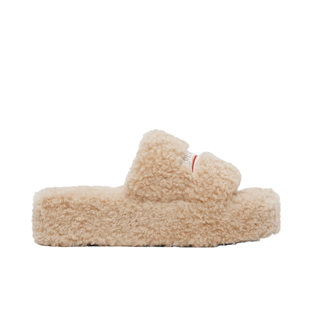 Furry Platform Slides "Beige"